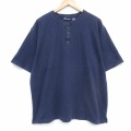 FADED GLORY 00s 半袖Tシャツ ネイビーストライプ メンズXL相当 | 古着