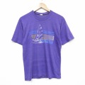 80s 半袖Tシャツ ヨット パープル S | 古着