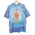00s 半袖Tシャツ ウルフ ライトブルー メンズXL相当 | 古着