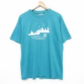ヘインズ 80s 半袖Tシャツ カヌー ライトブルー L | 古着