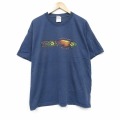 00s 半袖Tシャツ パナマジャック ネイビー メンズXL相当 | 古着