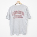 00s 半袖Tシャツ システム グレー メンズXL相当 | 古着