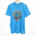 90s 半袖Tシャツ CAMP ライトブルー L | 古着