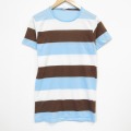70s 半袖Tシャツ ボーダー ライトブルー S | 古着