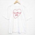 90s 半袖Tシャツ ハート ホワイト XL | 古着
