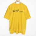 00s 半袖Tシャツ dazadi イエロー メンズXL相当 | 古着