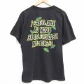 00s 半袖Tシャツ メッセージ ブラック メンズL相当 | 古着