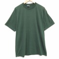 XL★古着 ジャージーズ 半袖 ビンテージ Tシャツ メンズ 90年代 90s 無地 クルーネック グリーン 26jun01