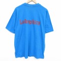 ヘインズ 90s 半袖Tシャツ グラフィック ブルー XL | 古着