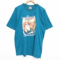 フルーツオブザルーム 00s 半袖Tシャツ ヨット赤ちゃん ブルー メンズXL相当 | 古着