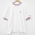 XL★古着 半袖 ビンテージ Tシャツ メンズ 90年代 90s ウィングフット 大きいサイズ コットン クルーネック USA製 ホワイト 26jun02