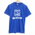 80s 半袖Tシャツ Merrill ブルー M | 古着