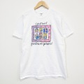90s 半袖Tシャツ caution ホワイト M | 古着