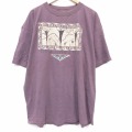 90s 半袖Tシャツ 民族 バーガンディ メンズXL相当 | 古着