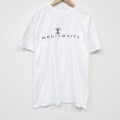 00s 半袖Tシャツ MENINWHITEプリント ホワイト メンズL相当 | 古着