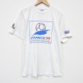 90s 半袖Tシャツ サッカーフランスワールドカップ ホワイト M | 古着