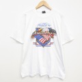 フルーツオブザルーム 90s 半袖Tシャツ 鳥 ホワイト メンズXL相当 | 古着