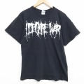 フルーツオブザルーム 00s 半袖Tシャツ アイディクレアウォー ブラック メンズL相当 | 古着