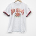 90s 半袖Tシャツ ニューオリンズ グレー メンズL相当 | 古着