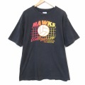 ヘインズ 90s 半袖Tシャツ バレーボール ブラック メンズXL相当 | 古着