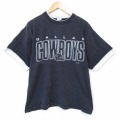 90s 半袖Tシャツ ダラスカウボーイズ ブラック メンズXL相当 | 古着