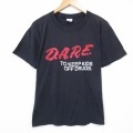80s 半袖Tシャツ DARE ブラック メンズL相当 | 古着