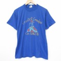 80s 半袖Tシャツ 地球 ブルー メンズL相当 | 古着