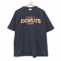 00s 半袖Tシャツ ドーナツ ブラック メンズXL相当 | 古着