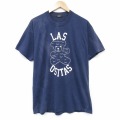 スクリーンスターズ 80s 半袖Tシャツ クマ両面プリント ネイビー メンズL相当 | 古着
