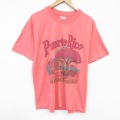 ヘインズ 90s 半袖Tシャツ プエルトリコ ピンク メンズL相当 | 古着