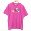 ディズニー 00s 半袖Tシャツ ミッキー ピンク XL | 古着