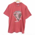 フルーツオブザルーム 90s 半袖Tシャツ マラソン企業広告 レッド L | 古着