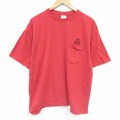 ギャップ 90s 半袖Tシャツ 胸ポケット付き レッド XL | 古着