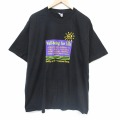 ヘインズ 00s 半袖Tシャツ 太陽 ブラック メンズXL相当 | 古着
