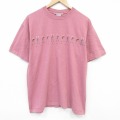 00s 半袖Tシャツ シカ ピンク メンズXL相当 | 古着