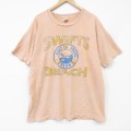 XL★古着 フルーツオブザルーム 半袖 ビンテージ Tシャツ メンズ 90年代 90s SWIFTS 大きいサイズ コットン クルーネック USA製 オレンジ 26jun09