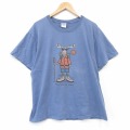 00s 半袖Tシャツ シカ ネイビー メンズXL相当 | 古着