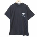 XL★古着 フルーツオブザルーム 半袖 ビンテージ Tシャツ メンズ 90年代 90s WEBSTER 胸ポケット付き クルーネック USA製 ブラック 26jun10