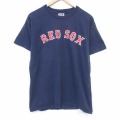 マジェスティック 00s 半袖Tシャツ ボストンレッドソックス ネイビー メンズL相当 | 古着