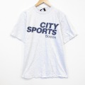 90s 半袖Tシャツ CITY 霜降りグレー メンズL相当 | 古着