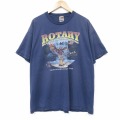 フルーツオブザルーム 00s 半袖Tシャツ ボーイスカウト ネイビー メンズXL相当 | 古着