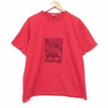 00s 半袖Tシャツ イノシシ ゾウ レッド メンズL相当 | 古着