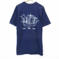 90s 半袖Tシャツ 船 ネイビー メンズL相当 | 古着