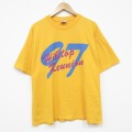 ヘインズ 90s 半袖Tシャツ イエロー メンズXL相当 | 古着