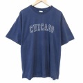 00s 半袖Tシャツ シカゴ ネイビー メンズXL相当 | 古着