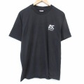 ヘインズ 90s 半袖Tシャツ abcTV局 ブラック メンズL相当 | 古着
