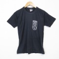 80s 半袖Tシャツ サッカー ブラック メンズS相当 | 古着