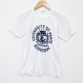 80s 半袖Tシャツ パリ ホワイト メンズS相当 | 古着