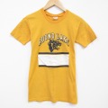 80s 半袖Tシャツ ROUND イエロー メンズS相当 | 古着