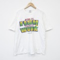 半袖Tシャツ フィッシュ ホワイト メンズXL相当 | 古着